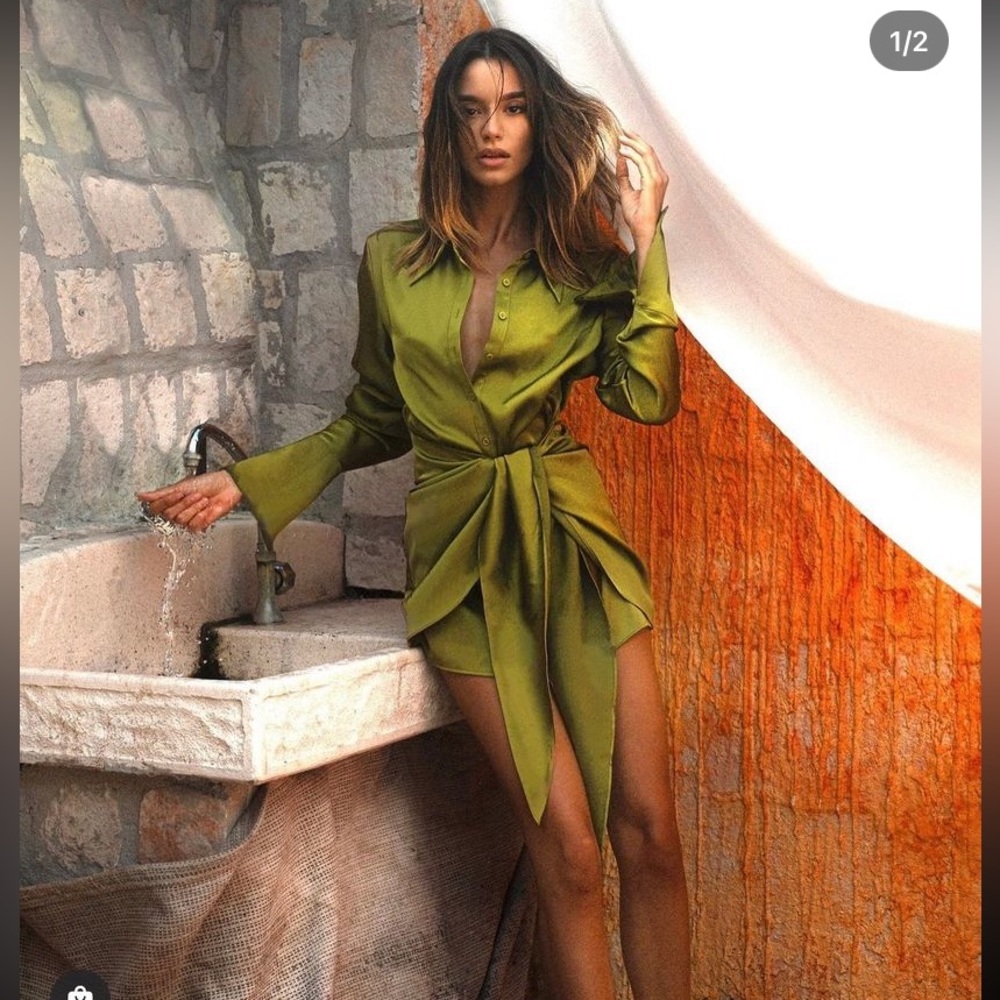 NWT Rat and Boa Alanis Green Dress